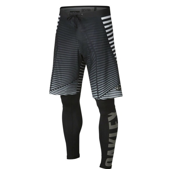 Oakley Men's Off Richter 2 N 1 Training Tights and Shorts - Jet Black